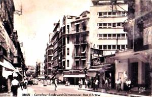 Oran - Boulevard Clemenceau - Carrefour Rue d'Arzew
